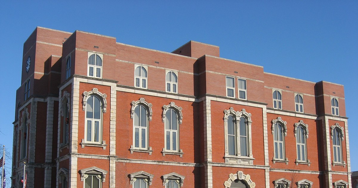 The Defiance County Courthouse in Defiance, where voters decide a library levy and contested county races on Nov. 3