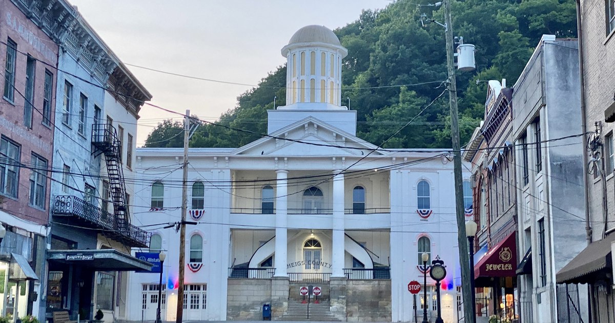Meigs County Courthouse in Pomeroy, Ohio, featured in the Nov. 3 election preview