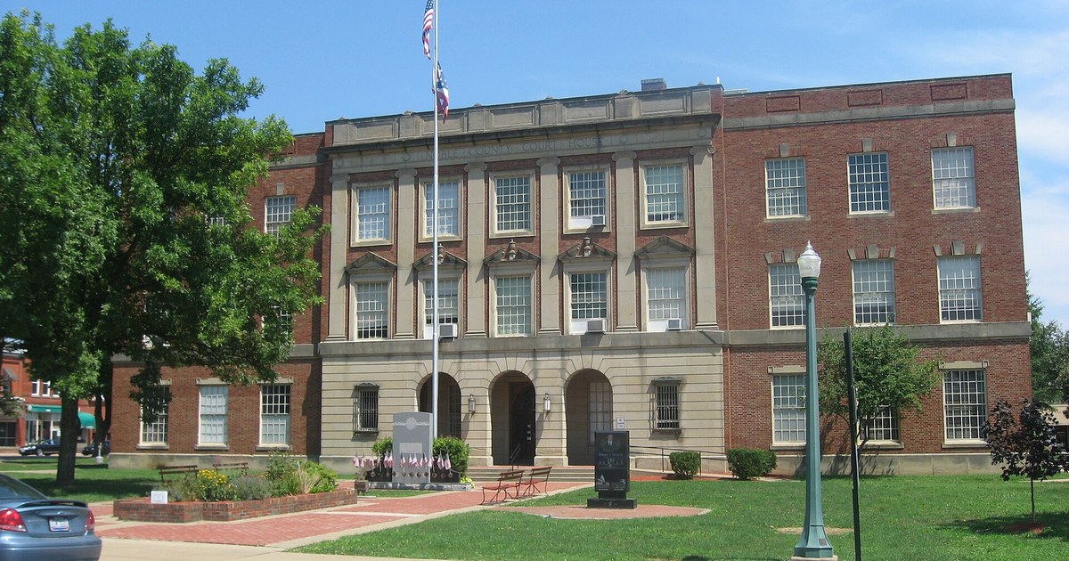 The Noble County Courthouse in Caldwell, Ohio