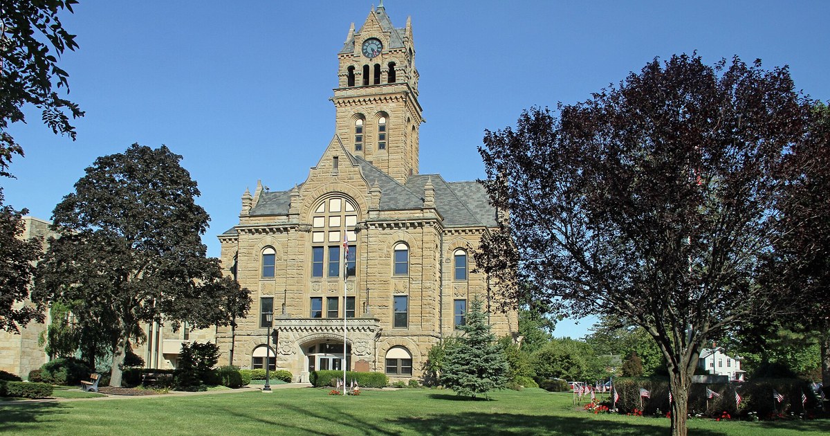 The Ottawa County Courthouse in Port Clinton, Ohio