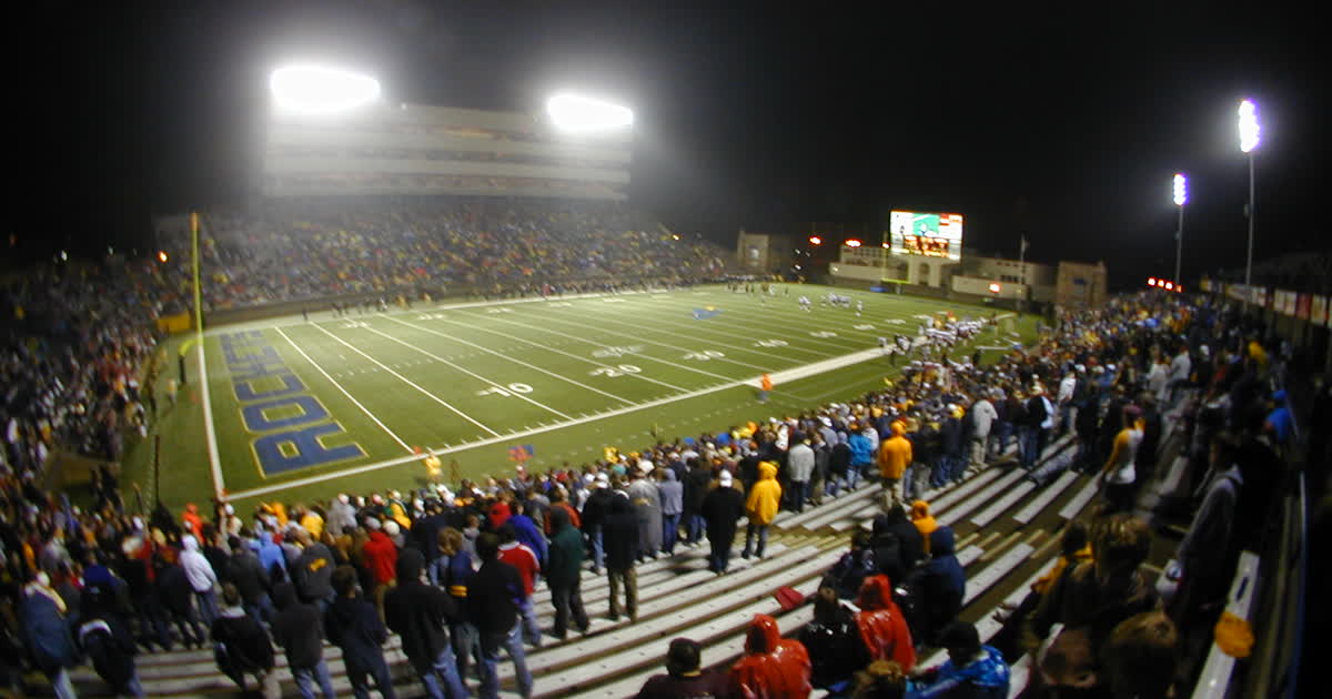 The Glass Bowl in Toledo during a Rockets night game