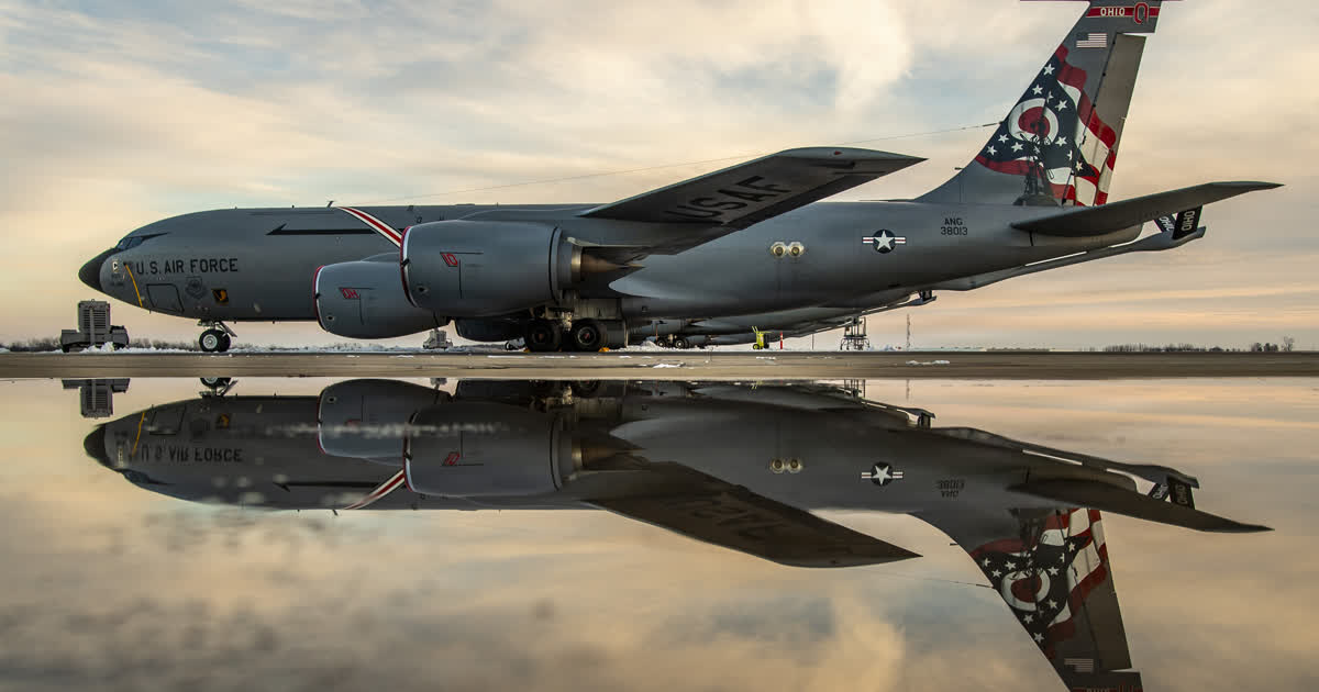 KC-135 Stratotanker of the Ohio Air National Guard 121st Air Refueling Wing at Rickenbacker