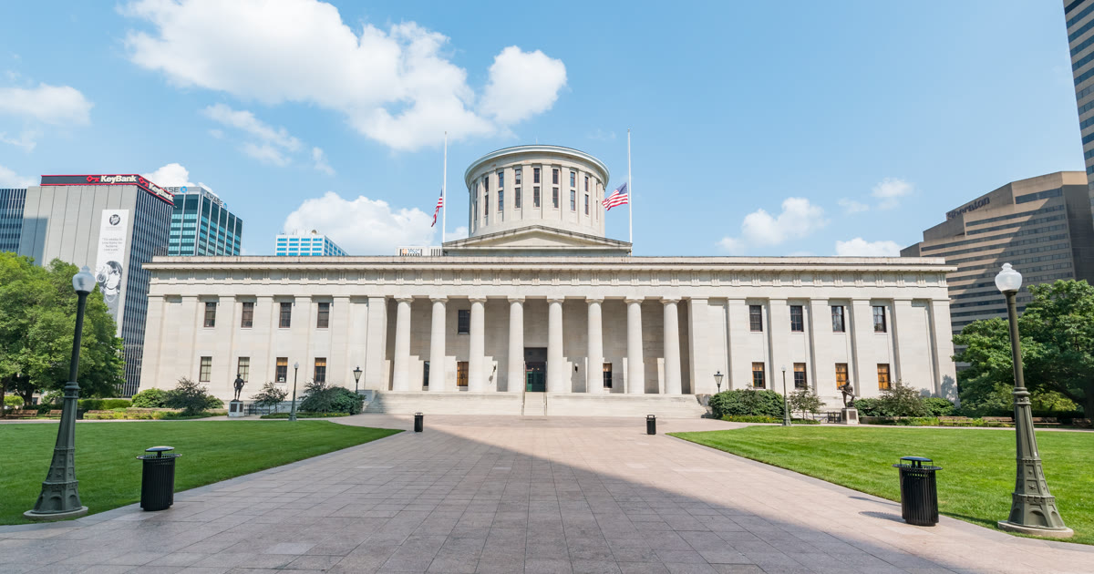 The Ohio Statehouse in Columbus, Ohio