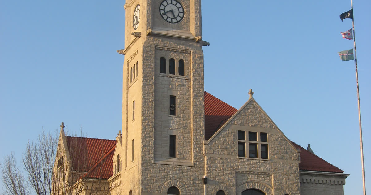 The Greene County Courthouse in Xenia, Ohio