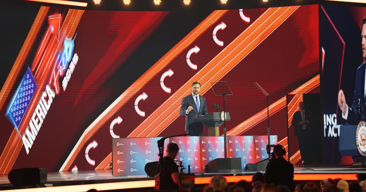 Vice President JD Vance speaking at an event