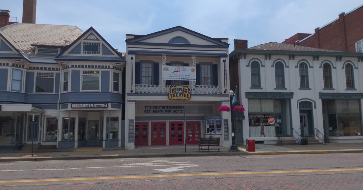 Peoples Bank Theatre on Putnam Street in downtown Marietta, Ohio