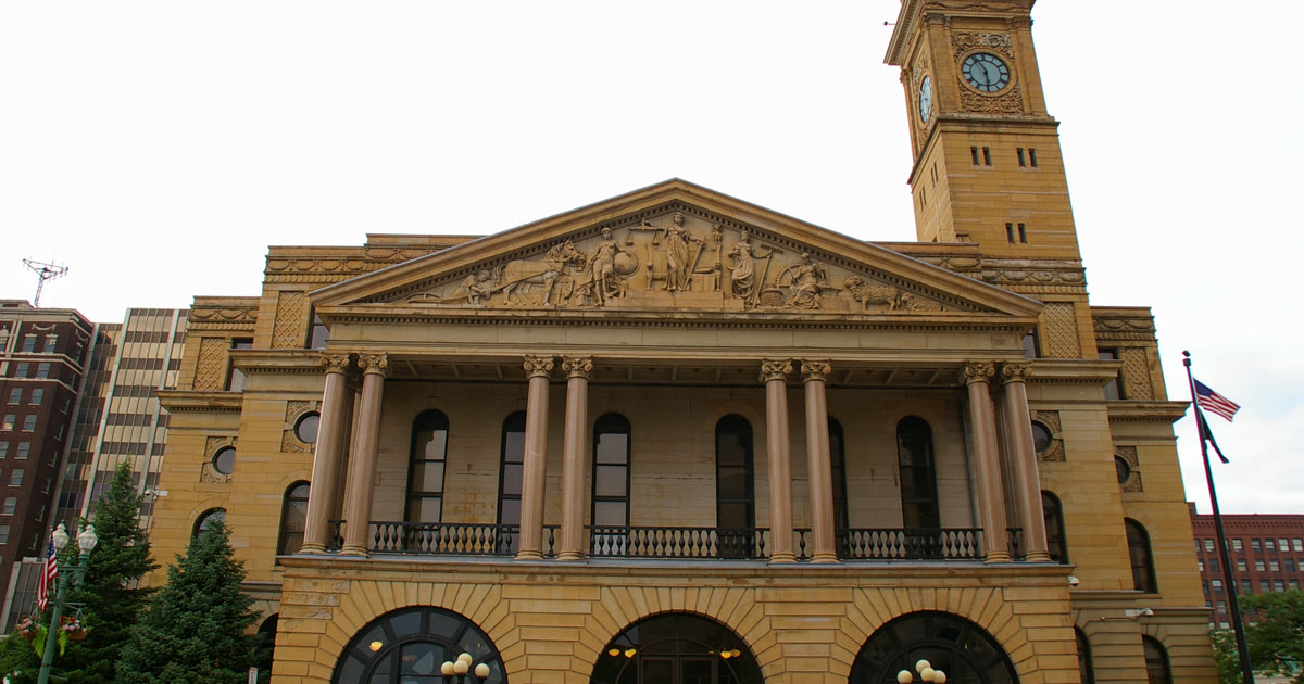 Stark County Courthouse in Canton, where a proposed police shooting settlement awaits approval