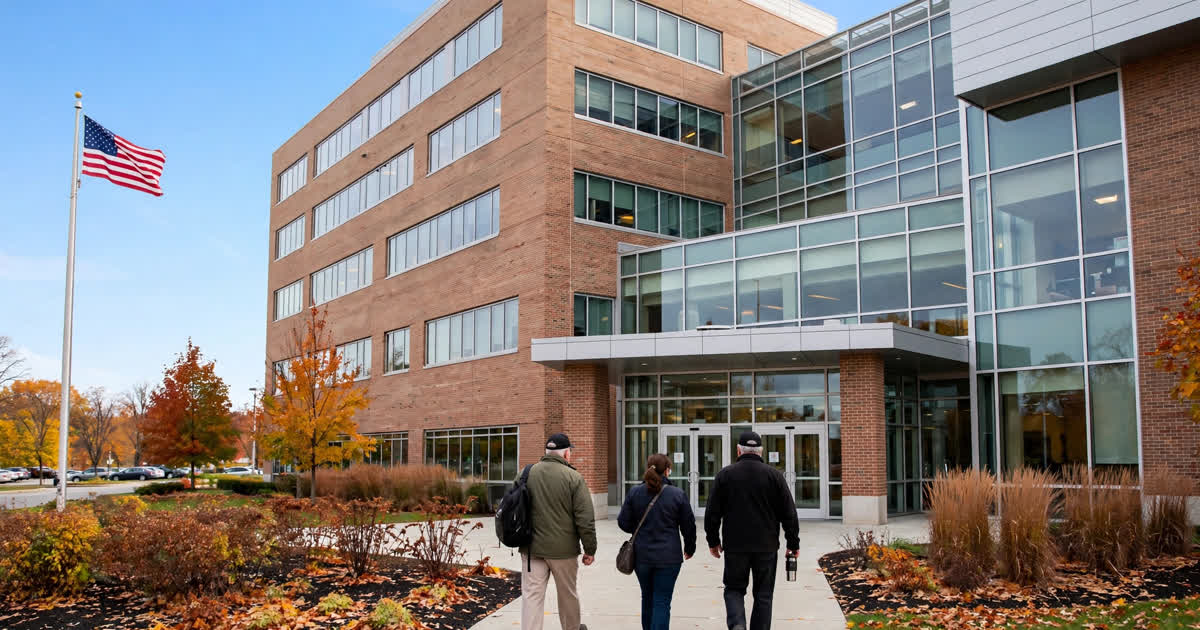 VA medical center building in Columbus, Ohio