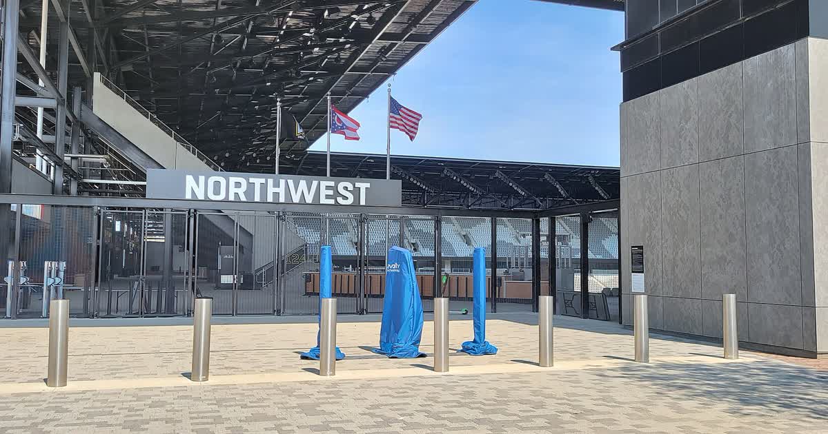 Northwest gate entrance at the Columbus Crew stadium in Columbus