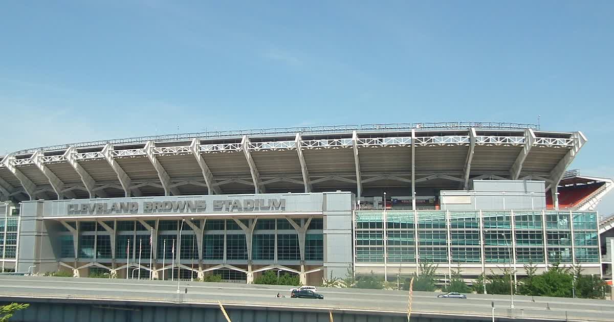 Cleveland Browns Stadium in Cleveland, Ohio