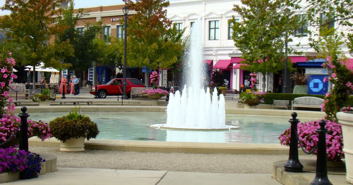 Easton Town Center shopping district in Columbus Ohio