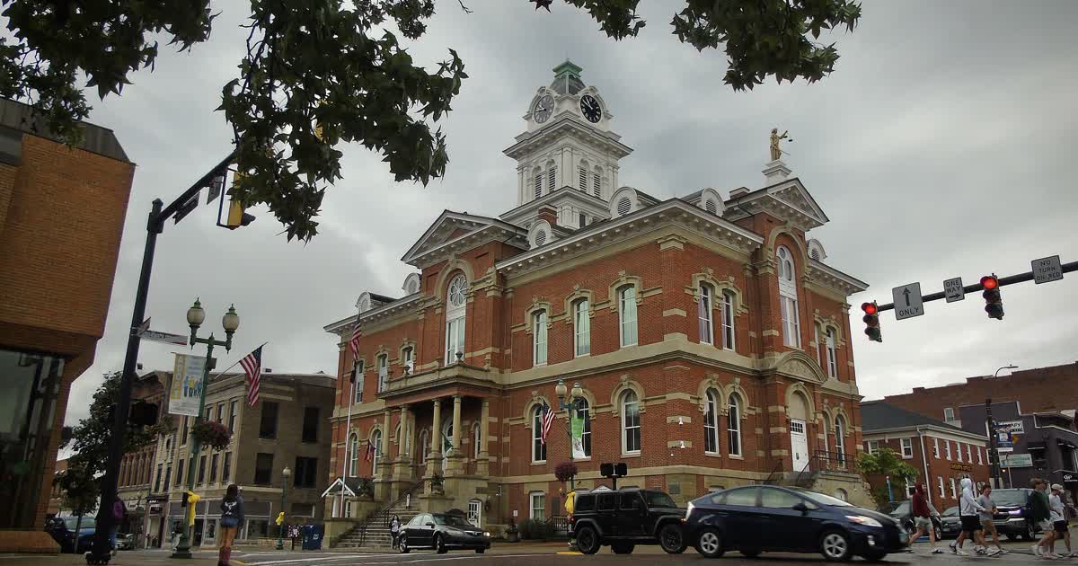 Athens County Courthouse at 1 South Court Street in Athens, Ohio