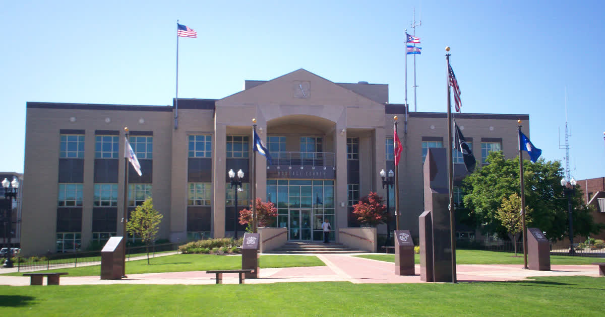 Portage County Courthouse in Ravenna, Ohio