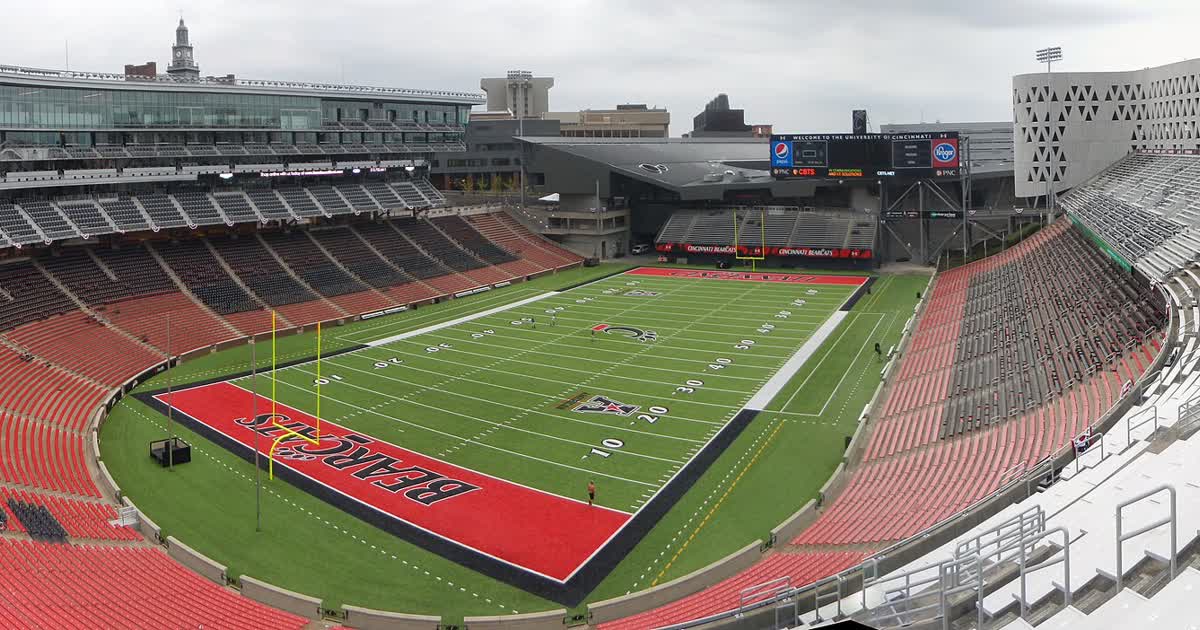 Nippert Stadium in Cincinnati, home of the Bearcats