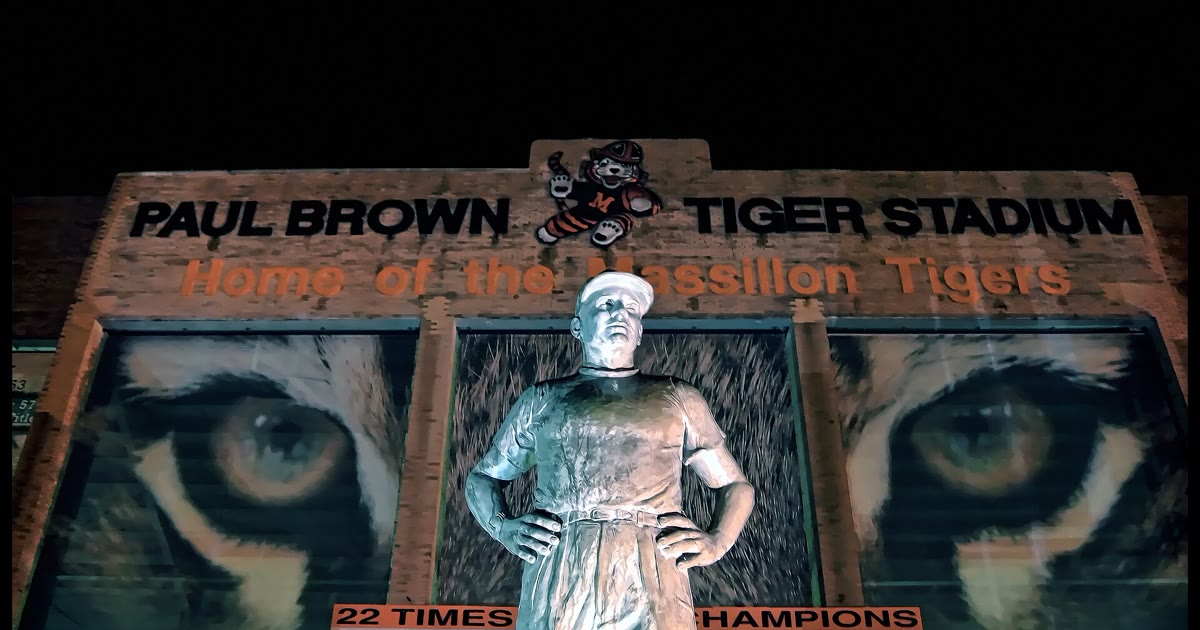 Paul Brown Tiger Stadium in Massillon, home of the Massillon Tigers