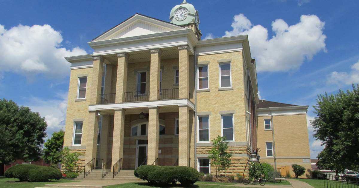 Adams County Courthouse in West Union Ohio