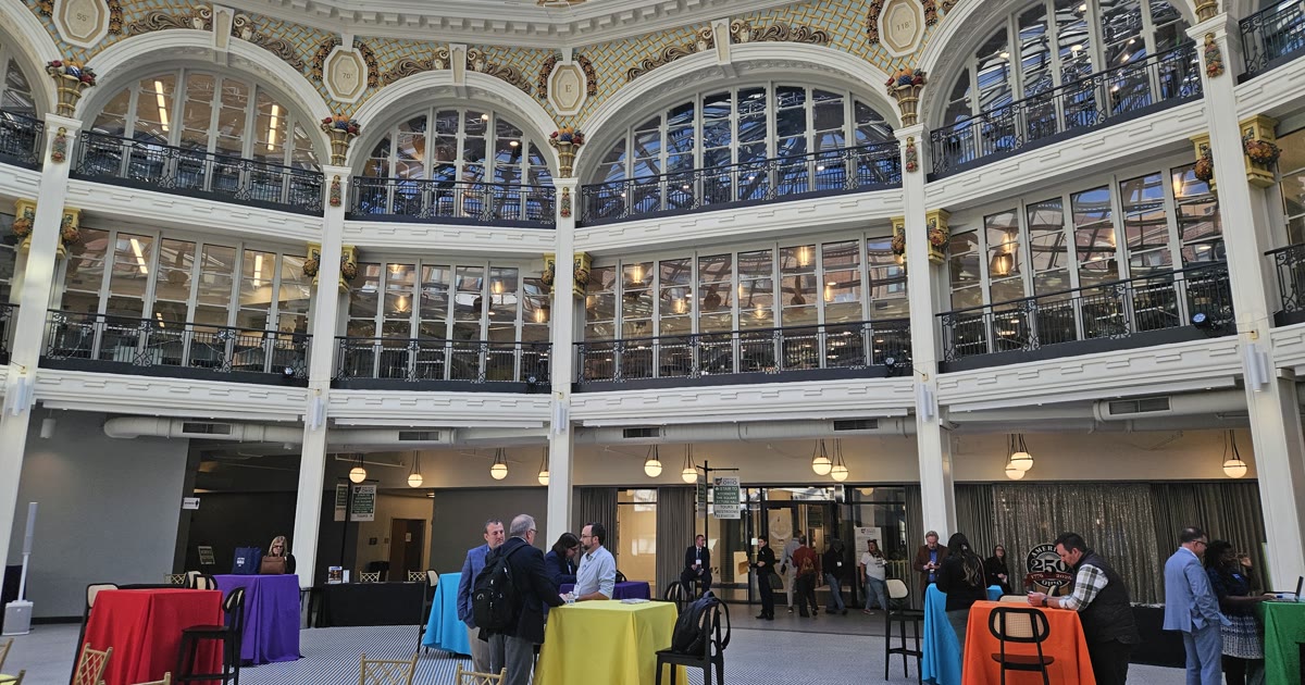 Inside the Dayton Arcade rotunda in downtown Dayton