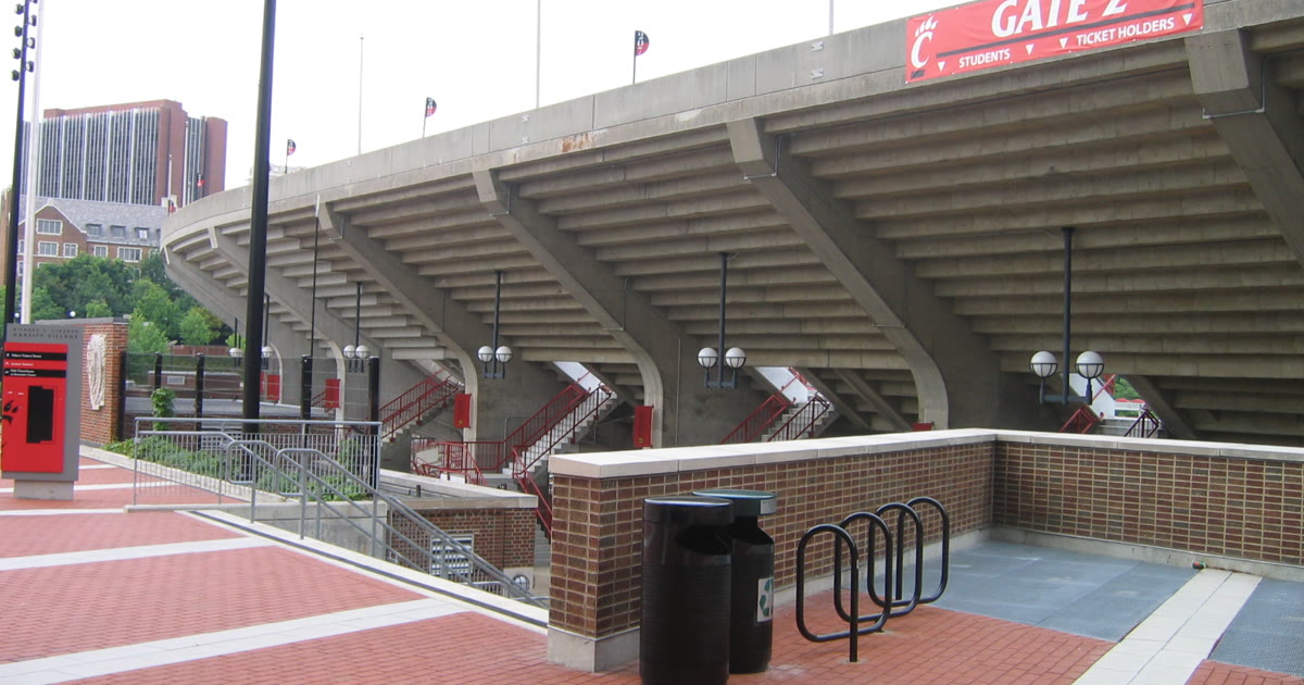 Nippert Stadium entrance in Cincinnati