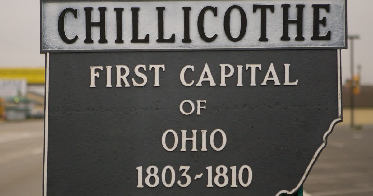 Chillicothe Ohio first capital sign