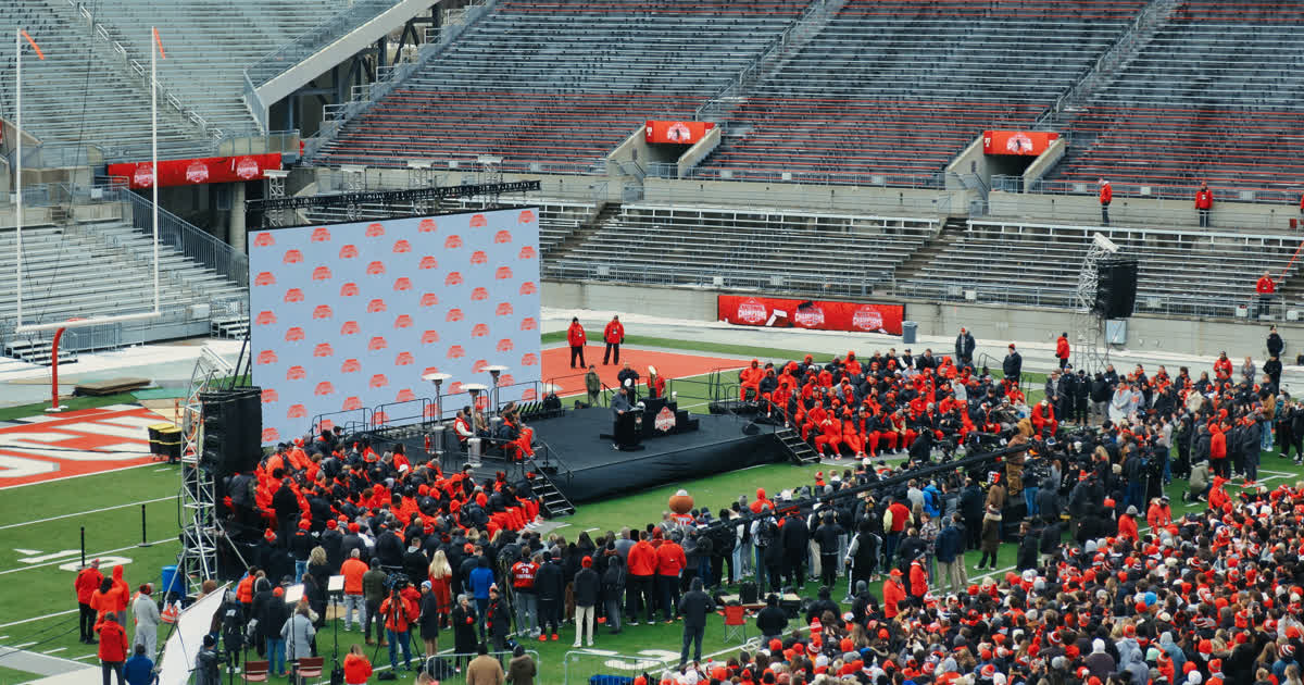 Ohio Stadium in Columbus, home of the Ohio State Buckeyes