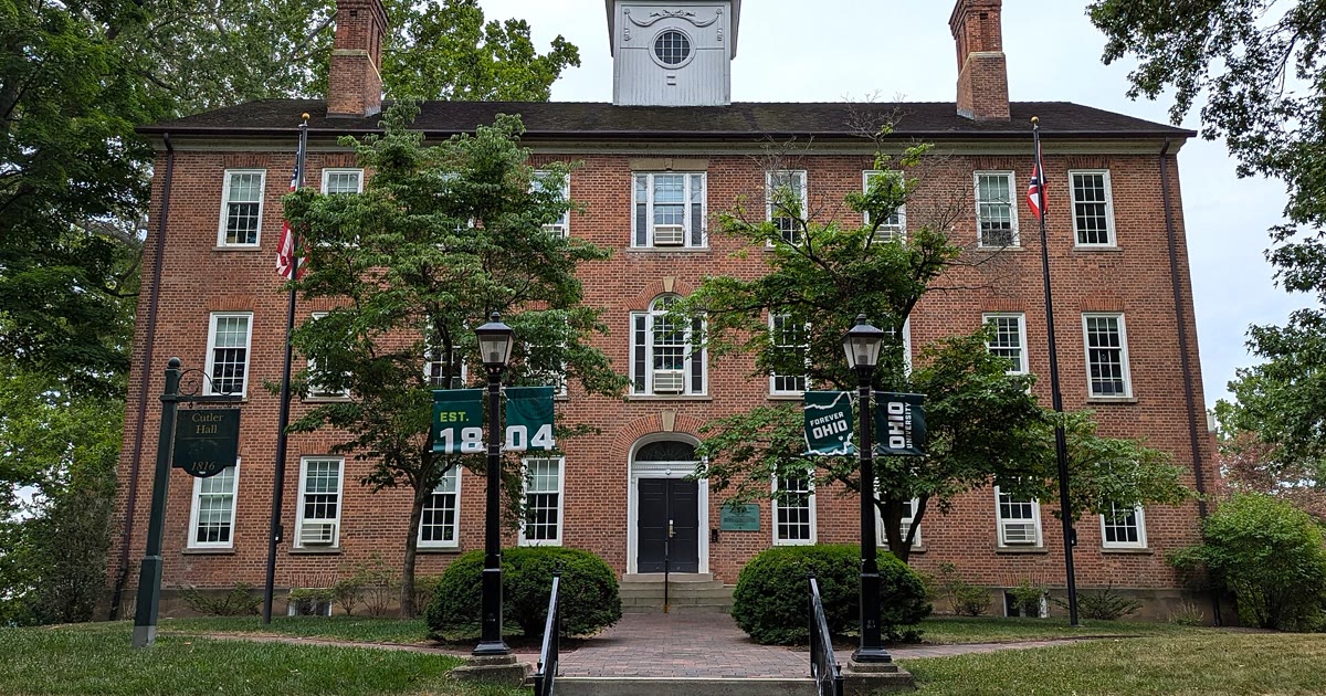 Cutler Hall at Ohio University in Athens