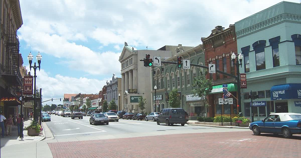 Main Street in downtown Bowling Green, Ohio