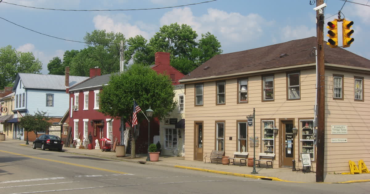 Main Street in Waynesville, Ohio