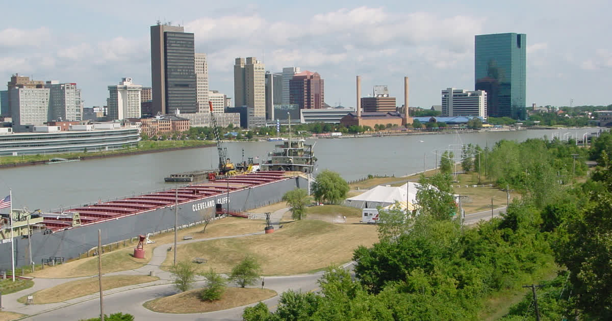 Toledo skyline across the Maumee River