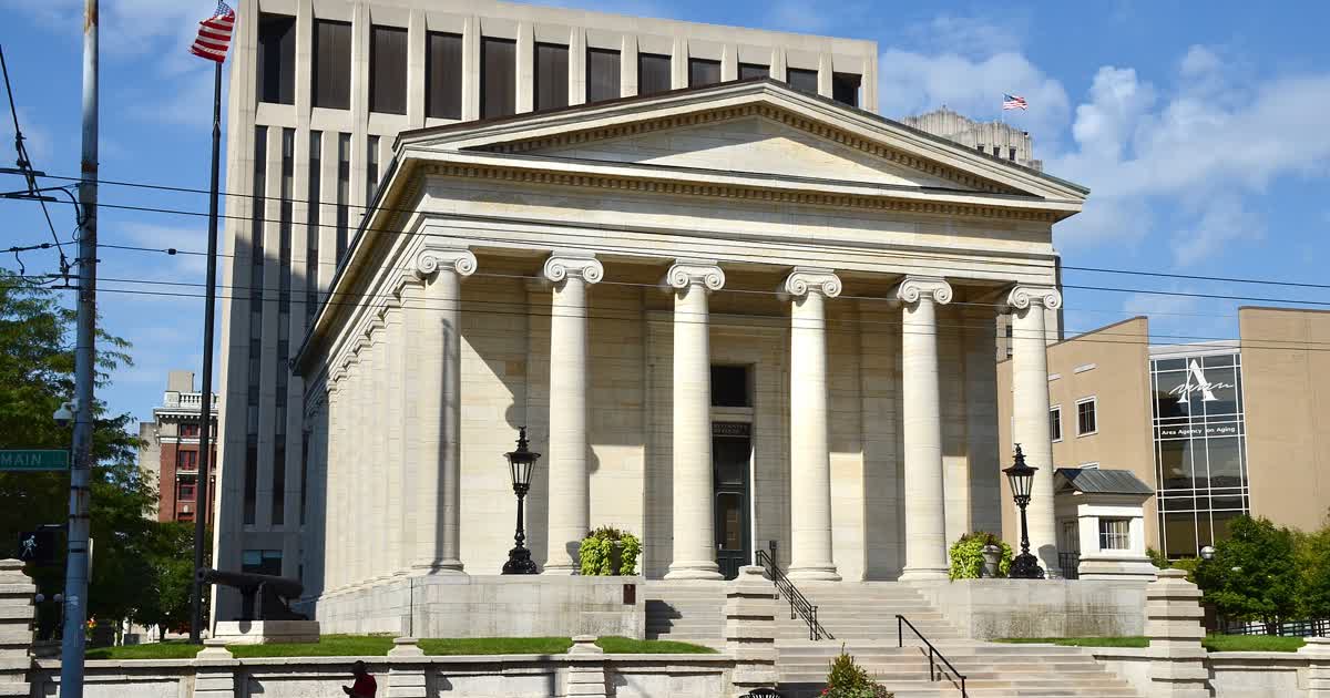 The Old Montgomery County Courthouse in downtown Dayton, Ohio