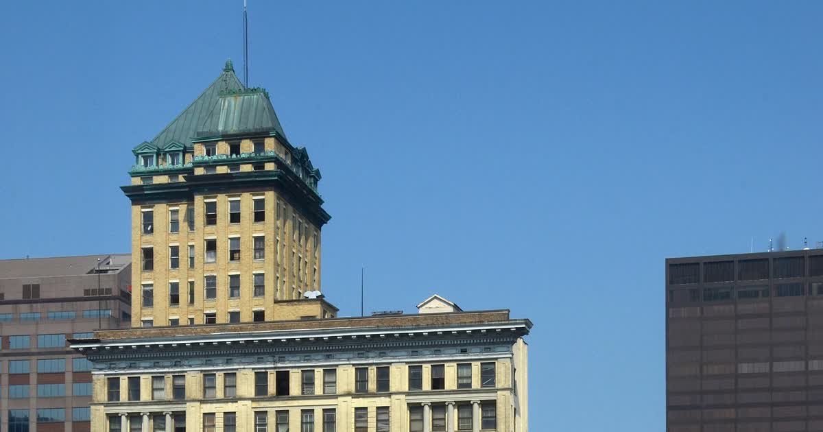 Downtown Dayton Ohio buildings including the Centre City Building
