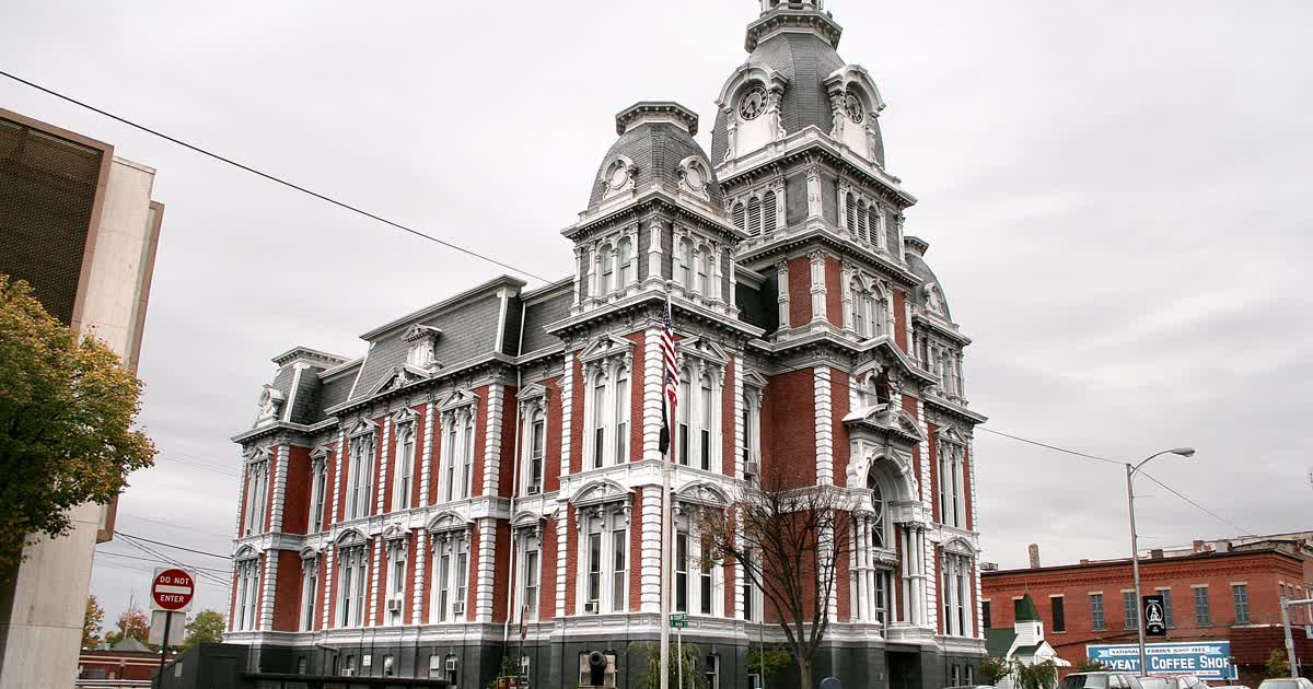 The Van Wert County Courthouse in Van Wert Ohio
