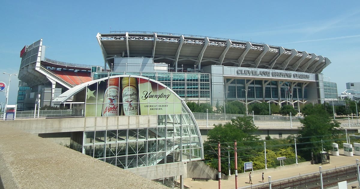 Cleveland Browns Stadium on the lakefront in Cleveland