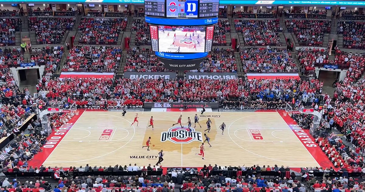 Ohio State basketball at Value City Arena in Columbus