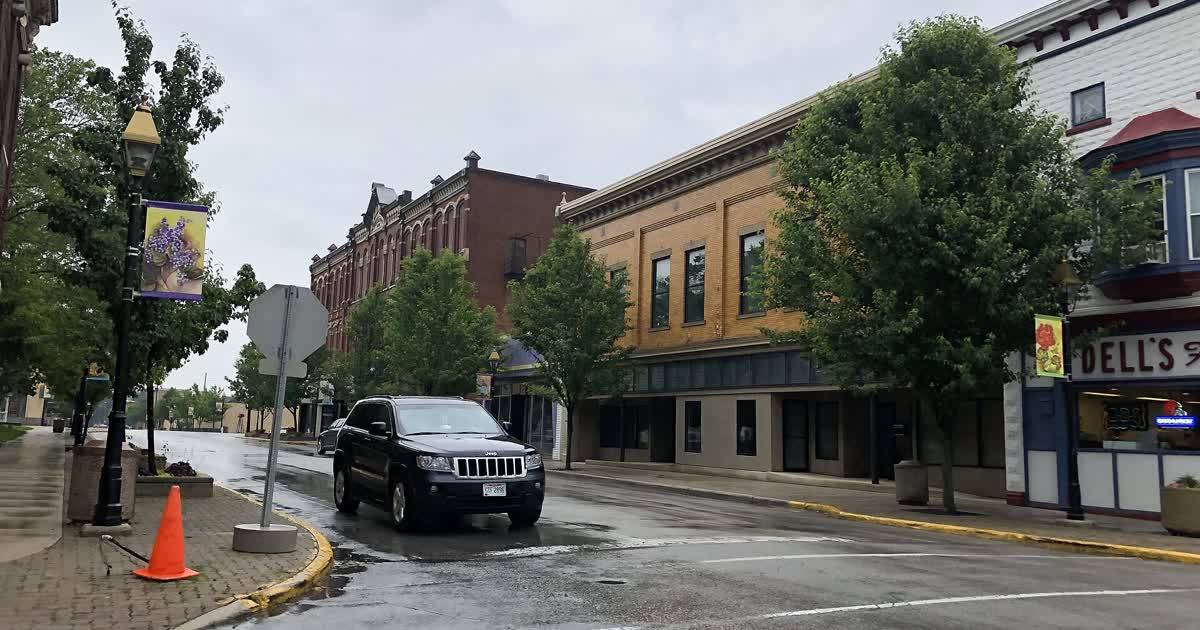 Downtown Fostoria, Ohio, street scene