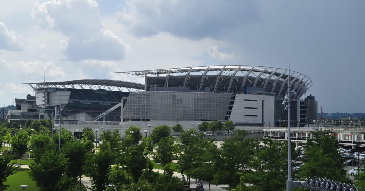 Paycor Stadium in Cincinnati, home of the Bengals