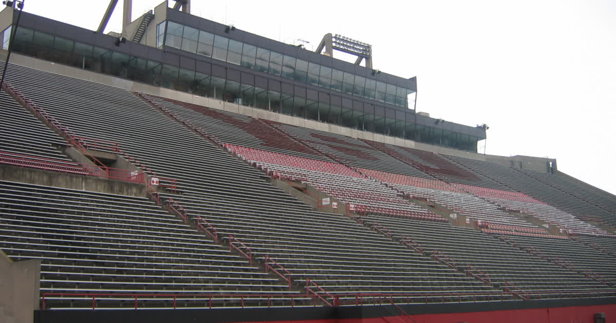 Stambaugh Stadium grandstand in Youngstown Ohio