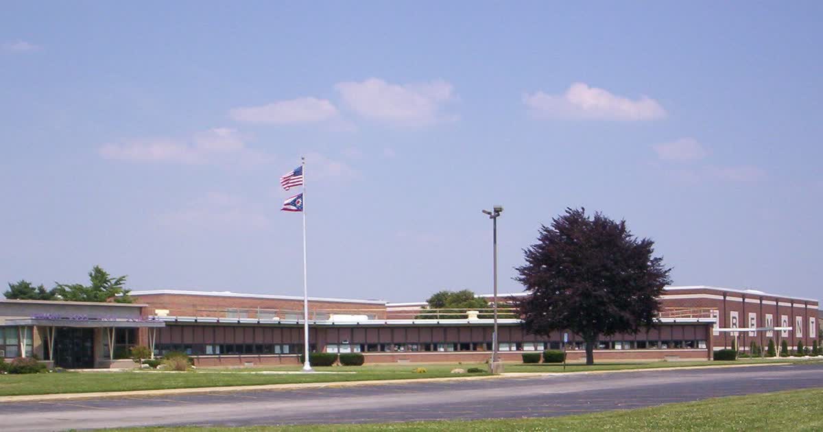 Fremont Ross High School building in Fremont Ohio