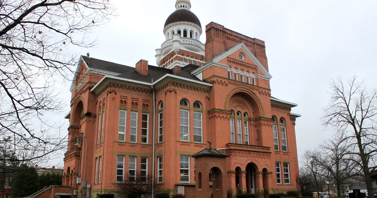 The Paulding County Courthouse in Paulding Ohio